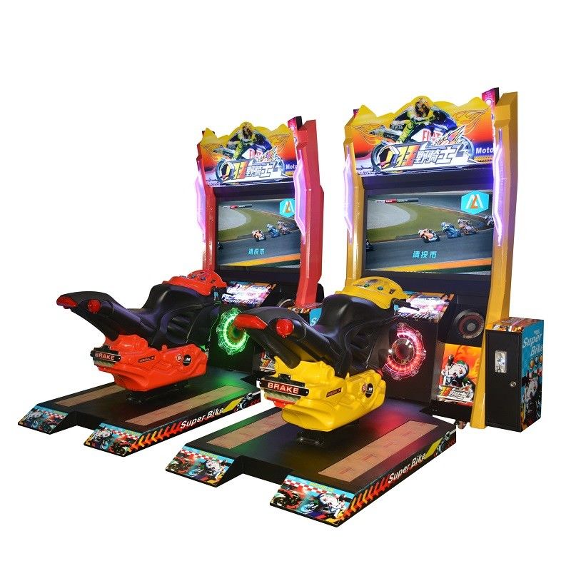 Simulator Car Racing Game Machine / Bike Arcade Machine 220V 520W CE Approved